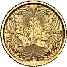 Moeda de Ouro de 1/20 onça do Maple Leaf Canadiano 2026