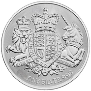 Moeda de Prata de 1 Onça das Royal Arms de 2026