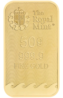 NOVA Barra de Ouro de 50g Britannia