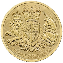 Moeda de Ouro de 1 Onça das Armas Reais de 2025