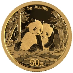 Moeda de Ouro do Panda Chinês 3g 2026
