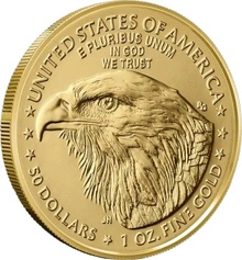 Moeda de ouro American Eagle 1 oz 2026