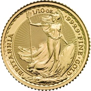 Moeda de Ouro Britânia de décimo de Onça (Melhor Valor)