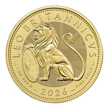 2026 1oz Moeda de Ouro British Lion