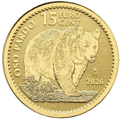 2026 Moeda de Ouro de 1/10 oz do Urso Pardo Espanhol