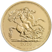 Moeda de Ouro Soberano Duplo 2026