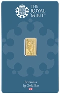 NOVA Barra de Ouro de 1g Britannia