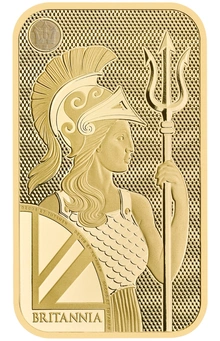 NOVA Barra de Ouro de 1 Onça Britannia