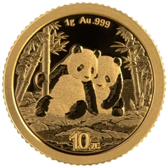 Moeda de Ouro do Panda Chinês 1g 2026