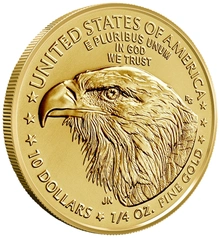 Moeda de ouro American Eagle 1/4 oz 2026
