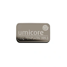 Barra de Platina 100g Umicore Minted