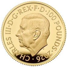 Moeda de ouro Proof de 1 onça do Ano do Cavalo da Royal Mint de 2026