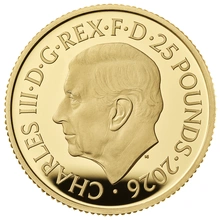 Moeda de ouro Proof de 1/4 oz do Ano do Cavalo da Royal Mint de 2026