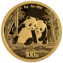Moeda de Ouro do Panda Chinês 8g 2026