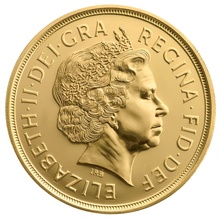 Moeda de Ouro Britânica de £5 (Quíntuplo Soberano)