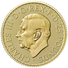 Moeda de Quarto de Onça de Ouro Britânia 2026