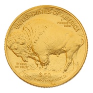 moeda de ouro de búfalo americano de 1 onça 2022