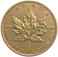 Moeda de Ouro Maple Canadiana de 1 onça - Melhor valor