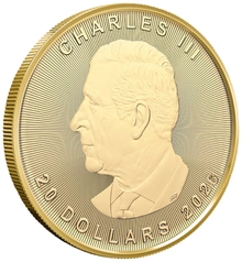 Moeda de Ouro de 1/2 onça do Maple Leaf Canadiano 2026