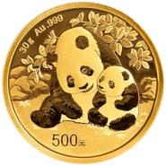 Moeda de ouro do panda chinês 30g 2024