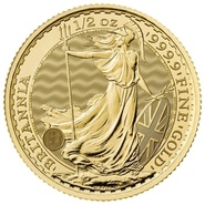 Moeda de Meia Onça de Ouro Britânia (Melhor Valor)