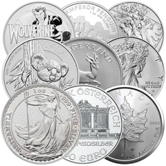 Moedas de Prata de 1oz de "Melhor Valor"