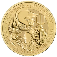 Moeda de Ouro de 1 onça da Britânia e Liberdade de 2025