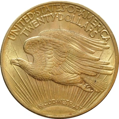 Moeda de Ouro Dupla Águia Americana $20