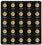 25 x 1 moedas de ouro MapleGram  2023