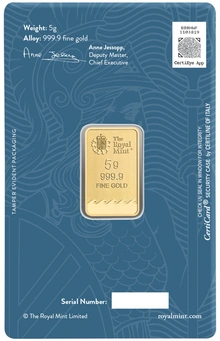 NOVA Barra de Ouro de 5g Britannia