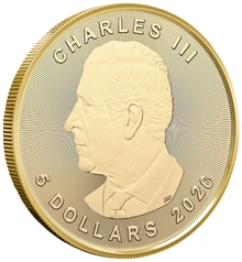 Moeda de Ouro de 1/10 onça do Maple Leaf Canadiano 2026