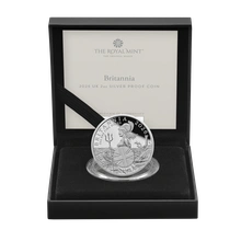 Moeda de prata 2026 Britannia UK 2 onças Proof Coin