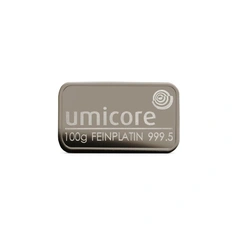 Barra de Platina 100g Umicore Minted