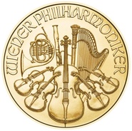 Moeda de Ouro Filarmónica Austríaca 1 onça de 2023
