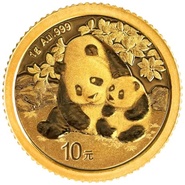Moeda de Ouro do Panda Chinês 1g 2024