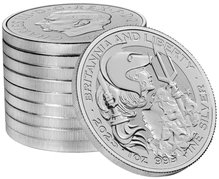 Moeda de Prata de 1 oz Britânia e Liberdade 2025