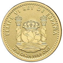2026 Moeda de Ouro de 1/10 oz do Urso Pardo Espanhol
