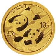 Moeda de Ouro de 1g - Panda Chinês 2022