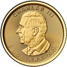 Moeda de Ouro de 1/10 onça do Maple Leaf Canadiano 2026