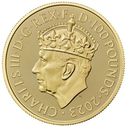 Moeda Britania 1onça de ouro da Coroação 2023