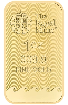NOVA Barra de Ouro de 1 Onça Britannia