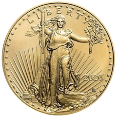 Moeda de ouro American Eagle 1 oz 2026