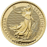 Moeda de Ouro Britânia de Uma Onça de 2026