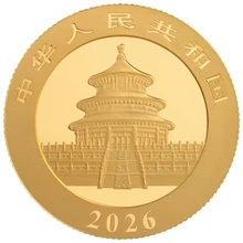 Moeda de Ouro do Panda Chinês 8g 2026
