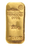 Barras de Ouro de 250 Gramas