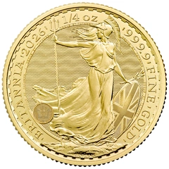 Moeda de Quarto de Onça de Ouro Britânia 2026