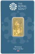 NOVA Barra de Ouro de 20g Britannia